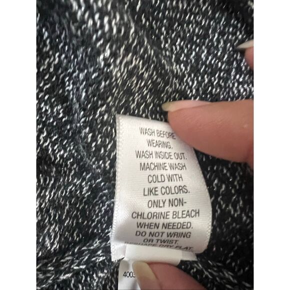 Croft & Barrow Women Cardigan Plus Size 2X Button Heather Black Silver Sparkle - Picture 11 of 12